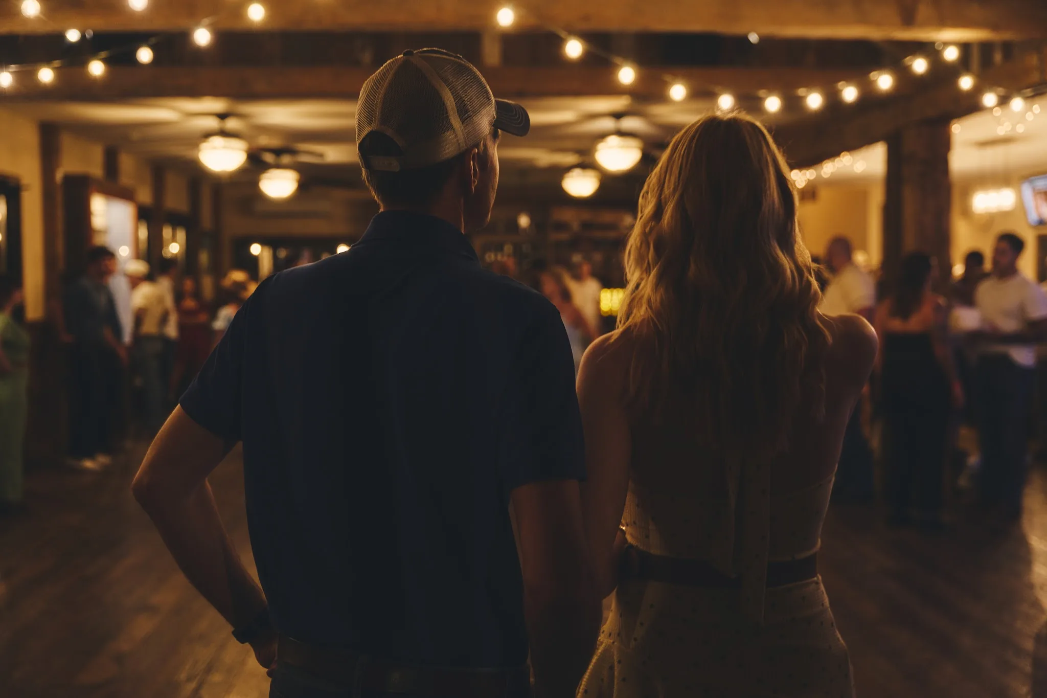 The room filling up at an All-American Country Nights