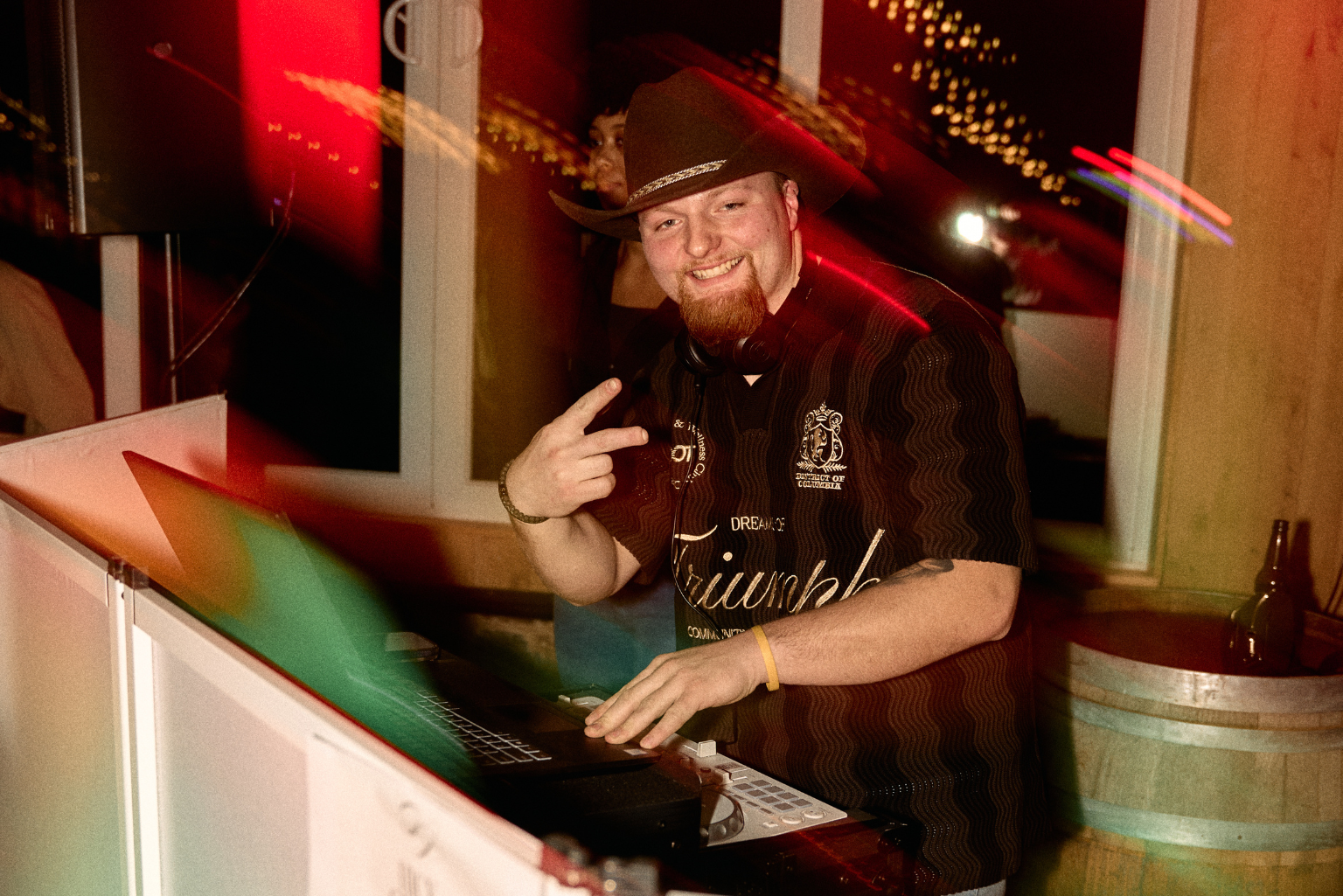 DJ performing at the turntables