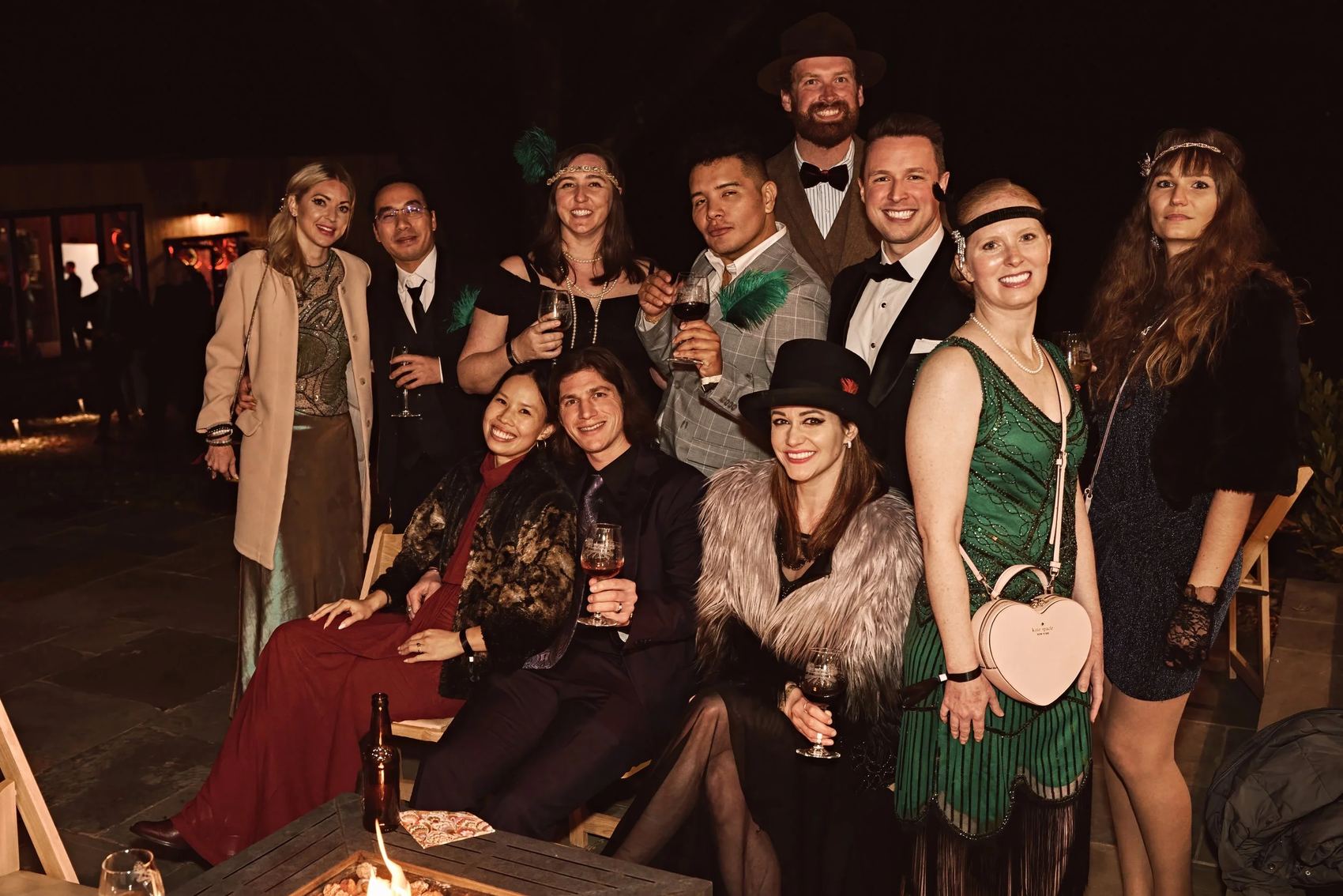 Guests in 1920s dress
