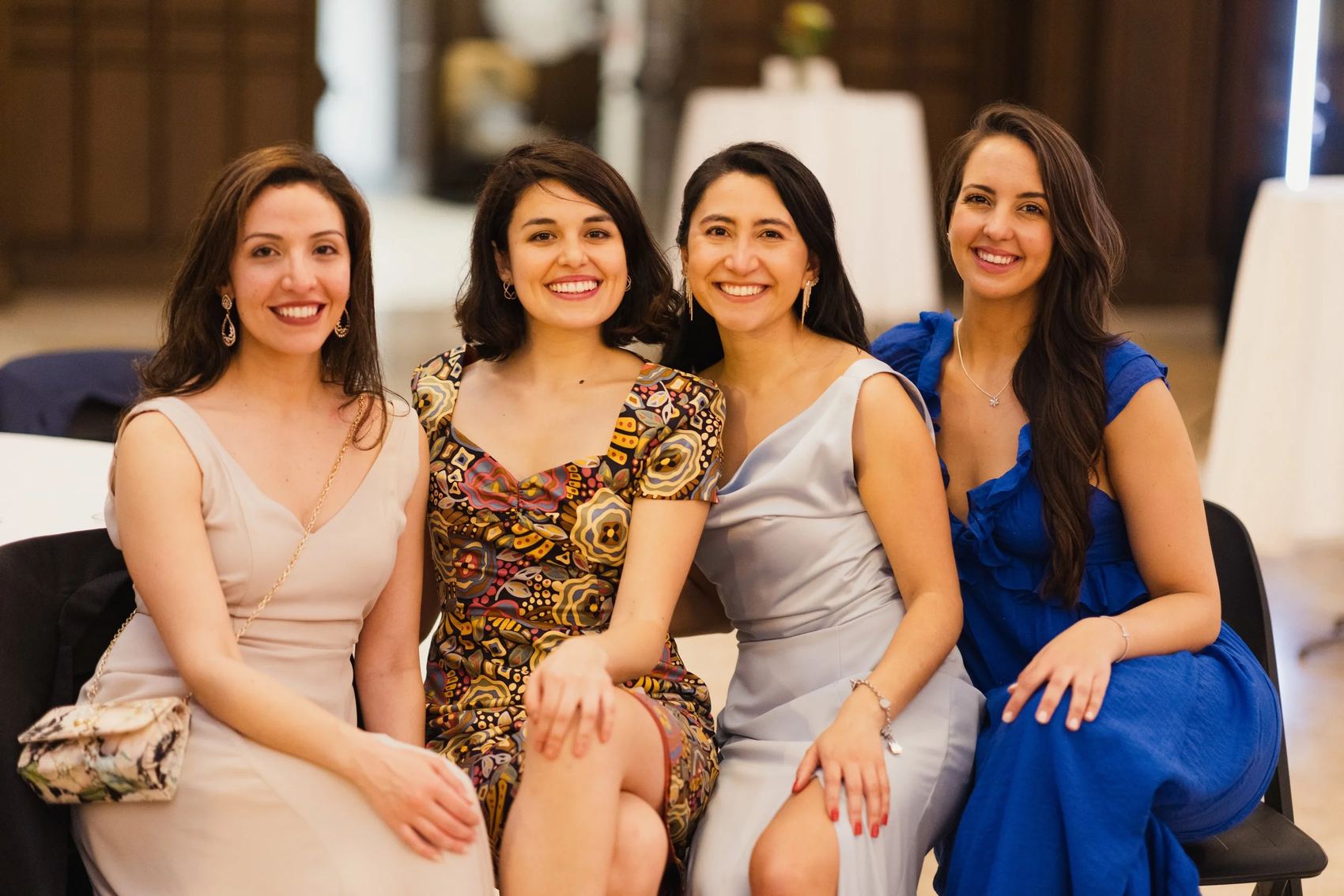 Friends at a ball